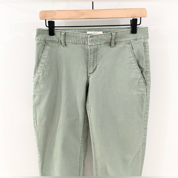 Loft Marisa Fit Chino Pants Green Size 2 - Picture 4 of 7